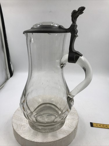 Vintage großer glaskrug mit - vintage,