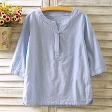 Damen Leinen T-Shirt Frosch