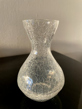 60-er: CRAQUELE GLAS VASE