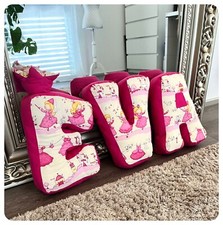 EVA 3D Buchstaben Pink Prinzessin aus Stoff