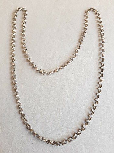 Lange versilberte erbsenkette - lange,