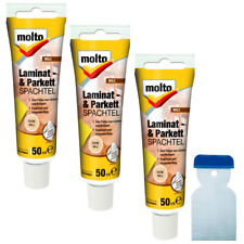 3x Molto Laminat- & Parkettspachtel 50 ml Set Holzreparatur alle Farben