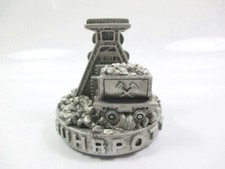 Ruhrpott Modell Lore Förderturm Bergbau Glück auf 7 cm Poly Kohle Wagen