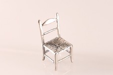 Silberfigur Miniatur Stuhl Silber 925 Möbel Puppenmöbel