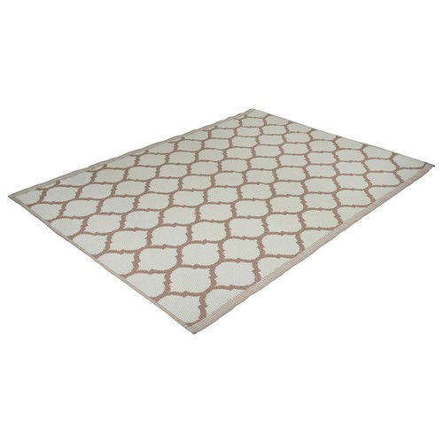 Outdoorteppich beige weiß - -, beige-weiß