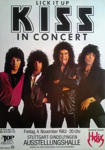 Kiss lick tour - up, (1983)