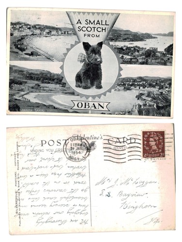 Alte postkarte oban - postkarte,