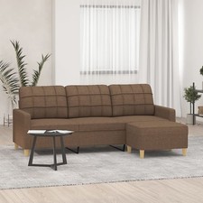 3-Sitzer Sofa mit Hocker Couch