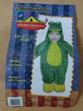 Kinder Kostüm Karneval Fasching Frosch Plüsch Grösse 1-2 Jahre