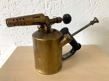 Alte Lötlampe G.Barthel, Benzinbrenner Messing, Bunsenbrenner Petroleum 