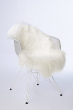 Tibet Lammfell in naturweiß