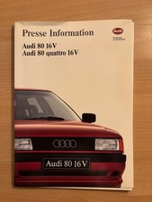 Pressemappe Audi 80 16 V /