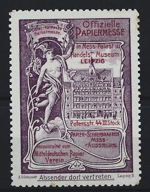 Reklamemarke leipzig - reklamemarke,