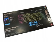 Mechanische Tastatur Silvercrest mit RGB-Beleuchtung und USB