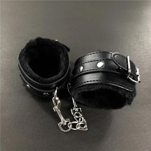 Leder cosplay handschellen - leder,