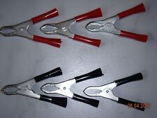 3 rote u. 3 schwarze Batterieklemmen / Klemmen / Polklemmen - Ladeklemmen : neu