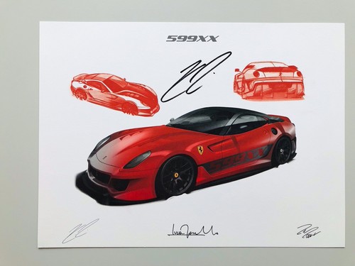 Ferrari 599xx lithographie - ferrari,