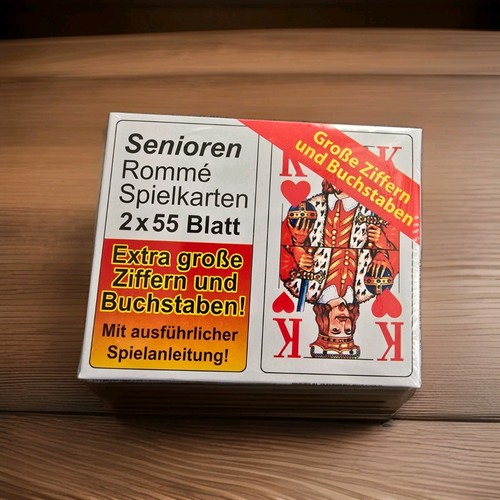 Senioren romme spielkarten - senioren,