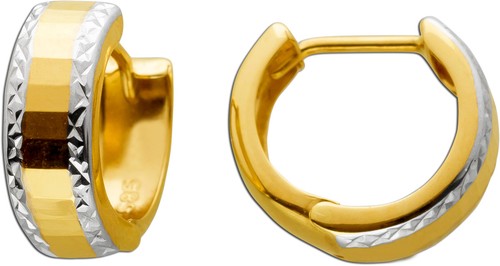 Creolen gelbgold weißgold 585 - gelbgold,