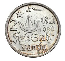 Jäger D 8   2 Gulden 1923 Kogge  Danzig vz+, siehe Original Fotos