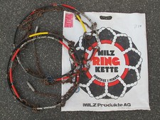 2 Schweizer MILZ Ring-Schneeketten Größe 40 - für Oldtimer wie VW Golf I