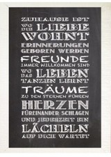 Wandbild Kunstdruck mit Spruch Deko Zuhause Bild Din A4