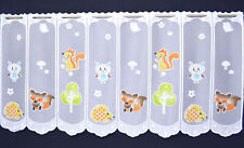 Fuchs Igel Eichhörnchen Scheibengardine 9 Breiten Kindergardine 60 cm Höhe Neu
