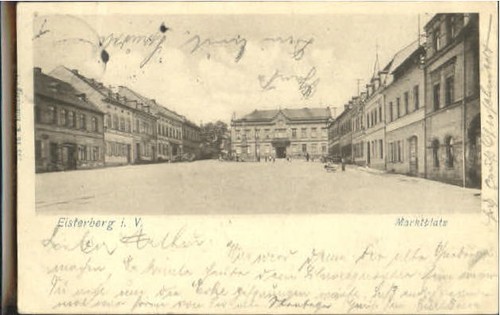 Elsterberg marktplatz 1901 - marktplatz, x