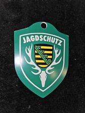 JAGDSCHUTZ SACHSEN Schild für Windschutzscheibe Einsatzschild Ohne Saugnapf