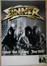 SINNER  1986  TOUR - orig