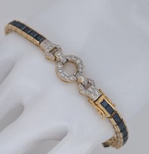 750/18K Saphir Brillanten