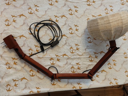 Teak lampe mit - lampe, von