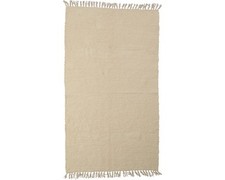 Fleckerlteppich Chenille natur