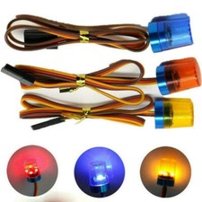 RC LED Warnleuchte Rundumleuchte Rundumlicht Lampe 5 LED Aluhalterung RC Auto