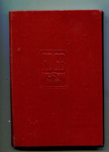 Ddr fdgb mitgliedsbuch - ddr:, mit