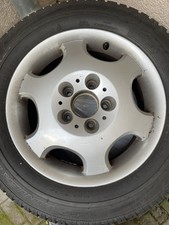 Mercedes W124 4x Alufelge 15 Zoll mit Winterreifen Dunlop 195/65