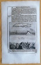 Olearius Original Kupferstich Russland Reise Berg Ararat - 1656