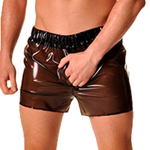 Männer latex gummi - latex, shorts