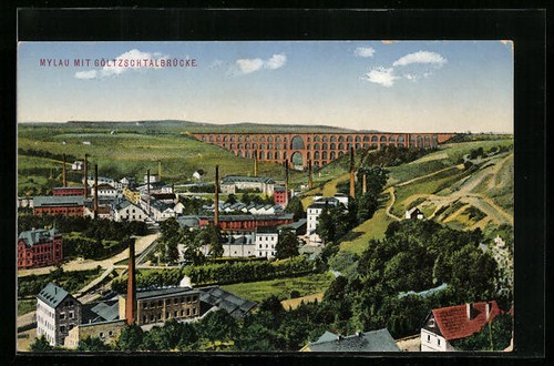 Ansichtskarte mylau - ansichtskarte,