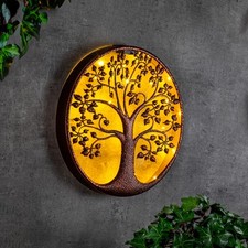 LED Solar Wand Bild Lebensbaum