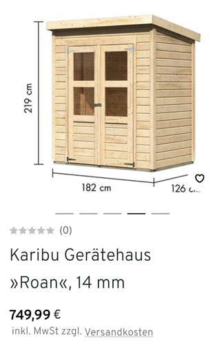 Karibu geräte echtholzhaus - karibu,