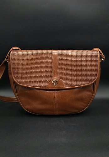 Vintage leder handtasche - vintage,