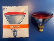 NEU OSRAM INFRAROT THERTHERM DE LUXE  PAR 38 RED THERA  150W E27 LAMPE STRAHLER