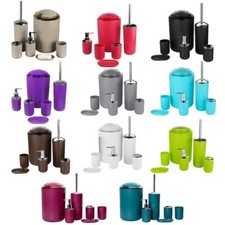 6tlg Badset Badezimmer Zubehör Set Bad Set Mülleimer WCBürste Seifenspender Nr.3