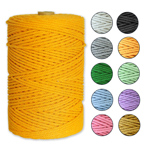 Makramee garn 3mm - (0,05, eur/m)