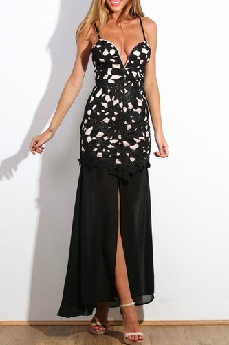 Maxikleid lang bestickt spitze - bestickt,