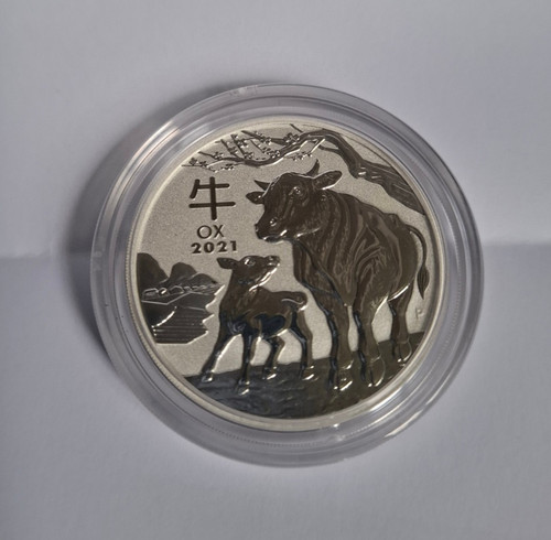 Silbermünze lunar ox - 2,