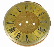 Altes Uhren Zifferblatt f Uhrwerk Wanduhr Schwarzwalduhr clock dial