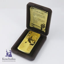 Vintage Feuerzeug "Golden Boutique" in Goldbarren-Form, 24K Goldaufl. (12039EB)