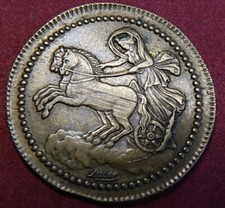 2474) Spielmarke Jeton Lauer Nürnberg ~1815 Quadriga Victoria Victory SS+ /a. AU